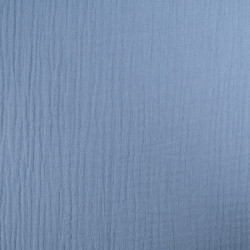 Double Gaze Unie Bleu Jean Mia Oeko-tex