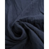 Double Gaze Bio 130CM Bleu De Minuit - Maison Klem