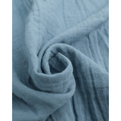 Double Gaze Bio 130CM Bleu De Mer - Maison Klem