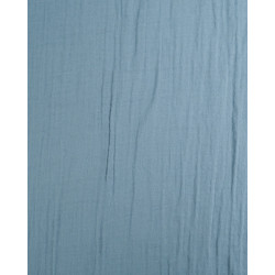 Double Gaze Bio 130CM Bleu De Mer - Maison Klem