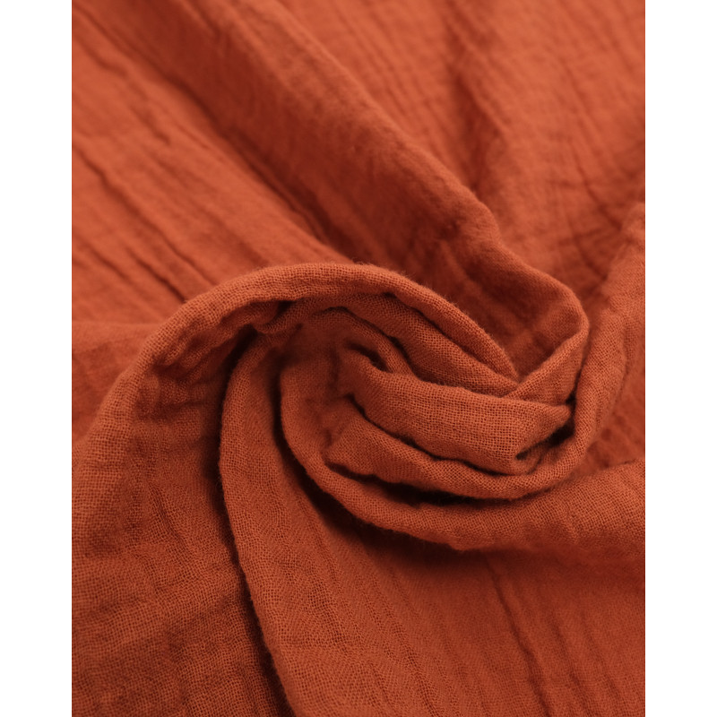 Double Gaze Bio 130CM Terracotta - Maison Klem