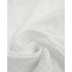 Double Gaze Bio 130CM Blanc - Maison Klem