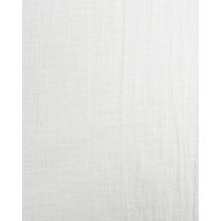 Double Gaze Bio 130CM Blanc - Maison Klem
