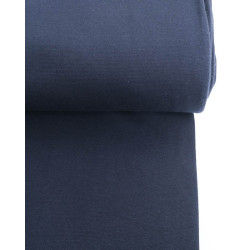 Rib Cuff Fabric Midnight Blue - Leonore - Maison Klem