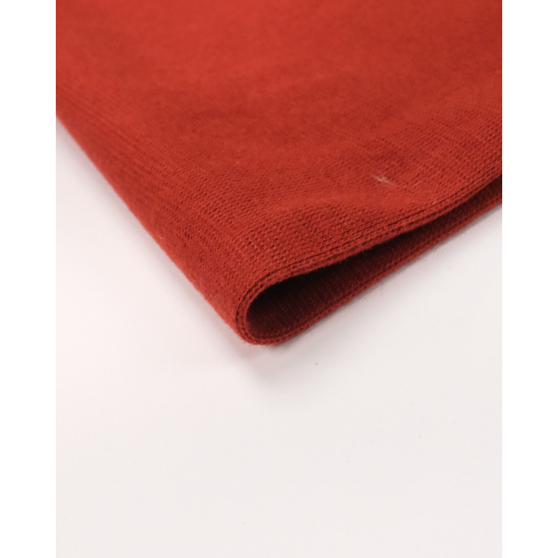 Rib Cuff Fabric Madder Red - Leonore - Maison Klem