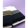 Bande Bord Côte Lurex Noir Argent - Maison Klem