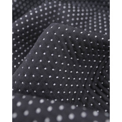 Matelassé Piqué Envers Rayures Ecru Noir - Maison Klem