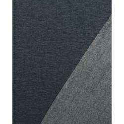 Molleton Jersey Mélange Denim - Maison Klem