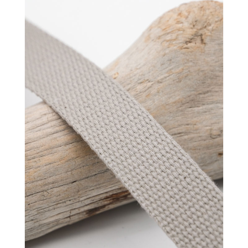 Sangle Coton 25MM Gris Clair - Maison Klem