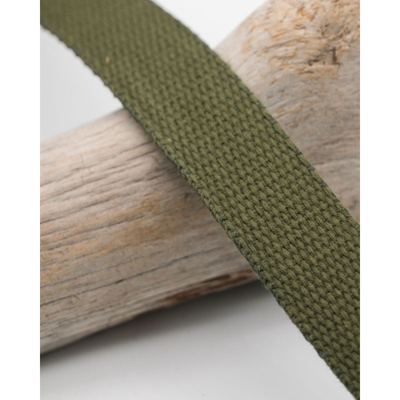 Sangle Coton 25MM Kaki - Maison Klem