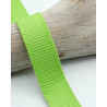 Sangle Coton 25MM vert anis