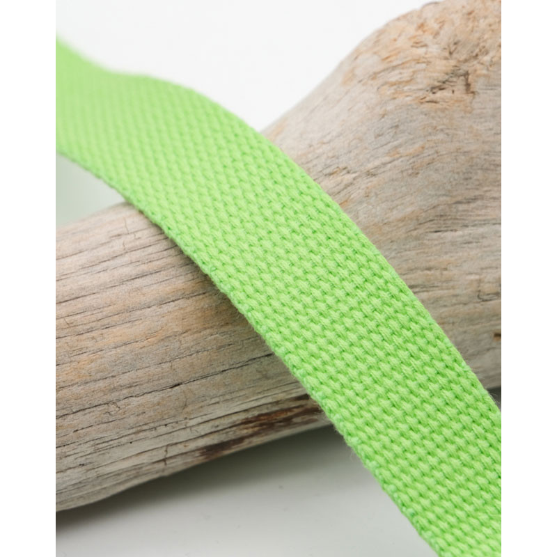 Sangle Coton 30MM Vert Fluo - Maison Klem