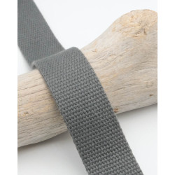 Sangle Coton 30MM Gris Orage - Maison Klem