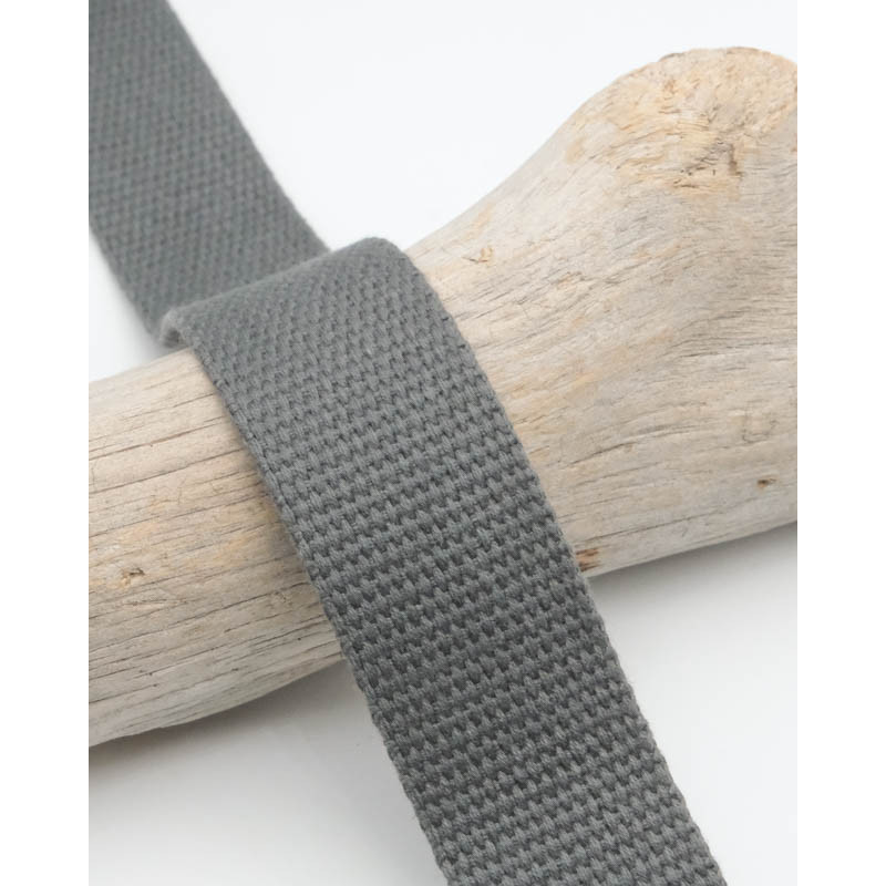 Sangle Coton 30MM Gris Orage - Maison Klem