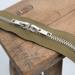 Fermeture Double Curseur 40CM Army - Maison Klem