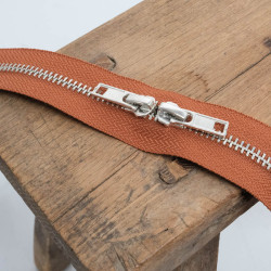 Fermeture Double Curseur 40CM Terracotta - Maison Klem