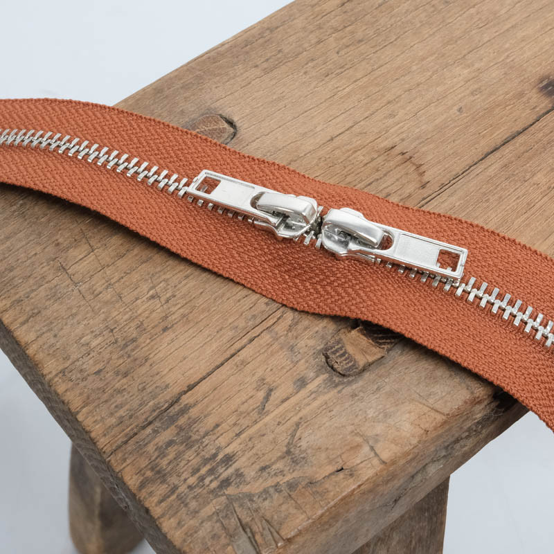 Fermeture Double Curseur 40CM Terracotta - Maison Klem