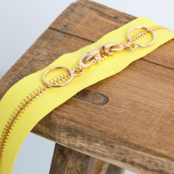 Double Slider Closure Circle 40CM Yellow Gold