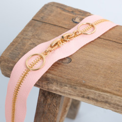 Double Slider Closure Circle 40CM Powdered Rose Gold