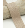 Sangle Coton Lurex Or 30MM beige