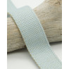 Sangle Coton Lurex Or 30MM bleu ciel