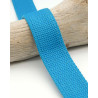 Sangle Coton Lurex Or 30MM bleu