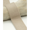 Sangle Coton Lurex Argent 30MM Beige - Maison Klem