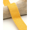 Sangle Coton Lurex Argent 30MM Moutarde - Maison Klem
