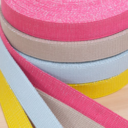 Sangle Coton Lurex Or 30MM - Maison Klem