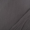 Double Gaze Unie Gris Fonce Mia Oeko-tex