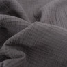 Double Gaze Unie Gris Foncé - Maison Klem