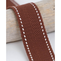 Sangle Points 30MM Marron - Maison Klem