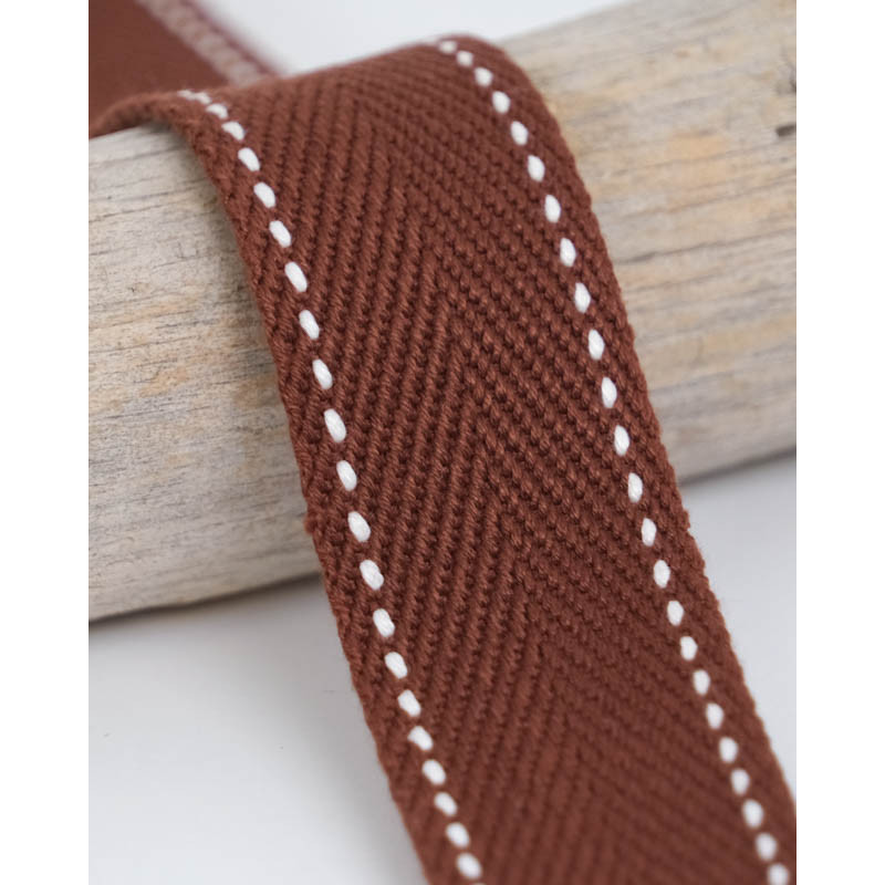 Sangle Points 30MM Marron - Maison Klem