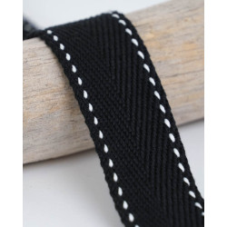 Sangle Points 30MM Noir - Maison Klem