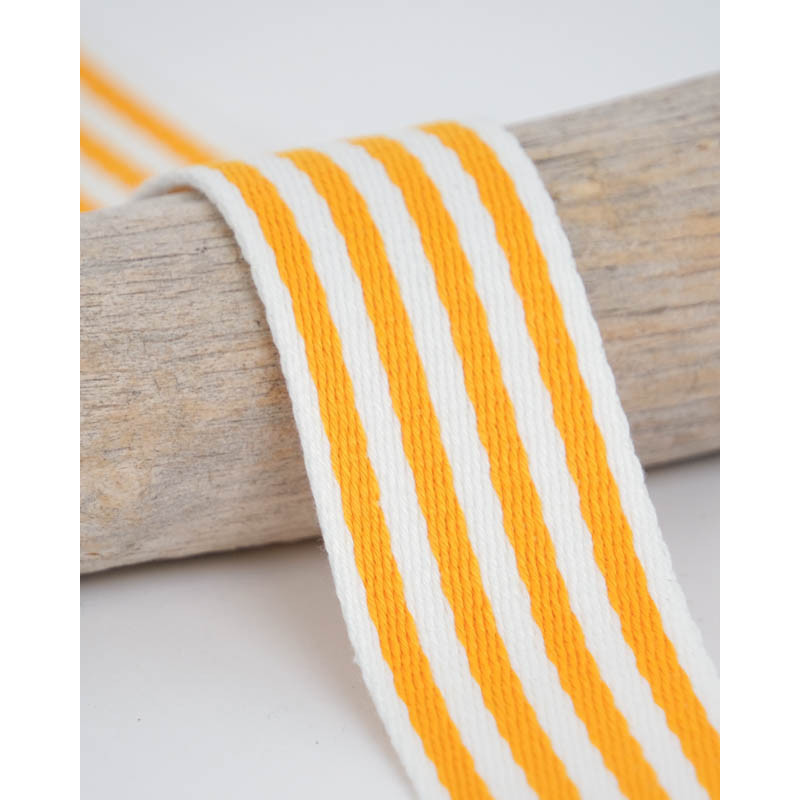 Sangle Multi Rayures 40MM Jaune - Maison Klem