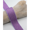Elastique Lurex 25MM Violet - Maison Klem