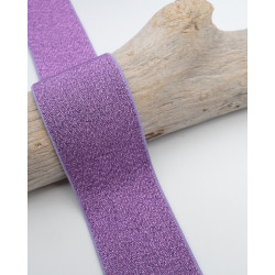 40MM Violet Lurex Elastic