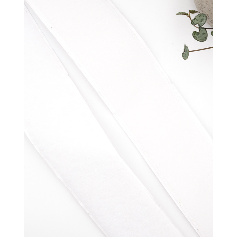 Ruban Auto Agrippant Adhésif 50MM Blanc Velours - Maison Klem