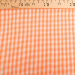 Vichy Petits Carreaux Orange - Maison Klem