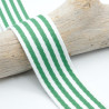 Sangle Multi Rayures 40MM Vert - Maison Klem