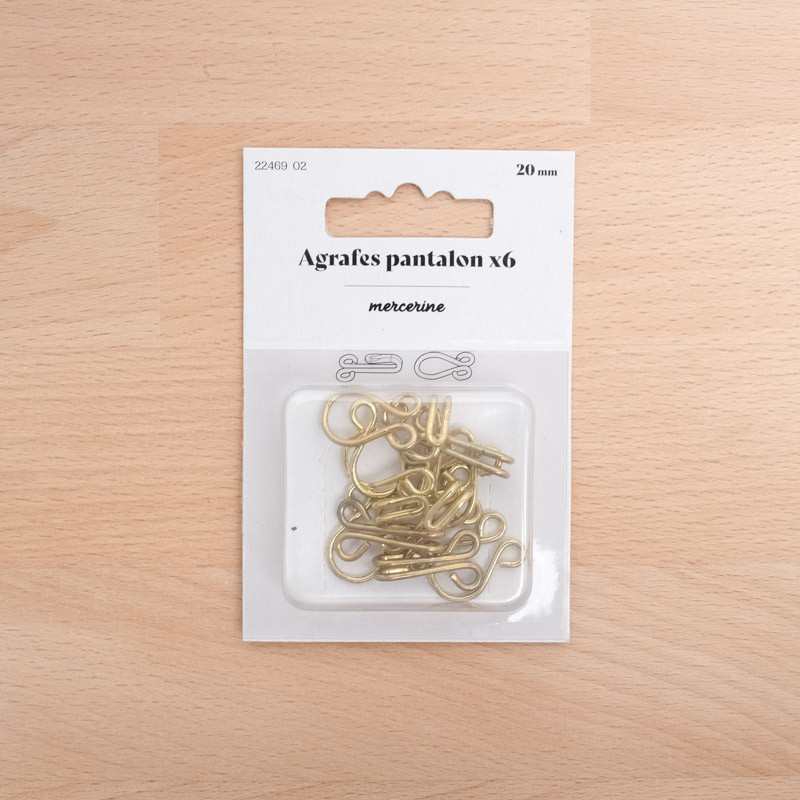 20MM gold trouser clip fastener