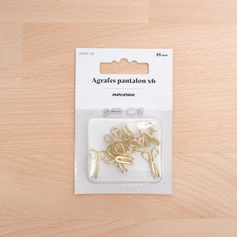 18MM gold trouser clip fastener