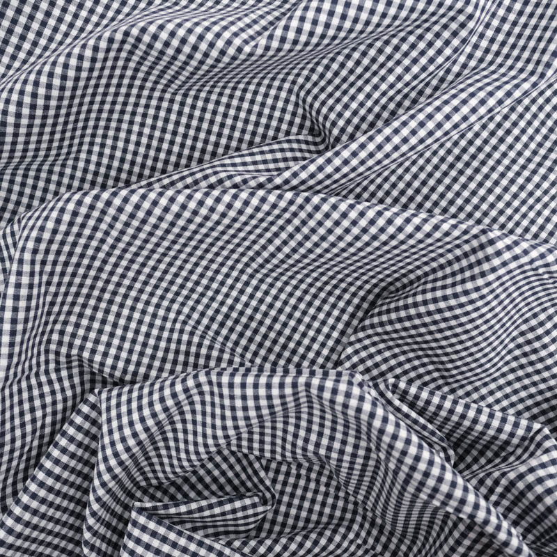 Vichy Petits Carreaux Bleu Nuit - Maison Klem