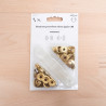 Bouton Pression Tissu épais taille 15MM or