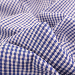 Vichy Petits Carreaux Bleu Marine - Maison Klem