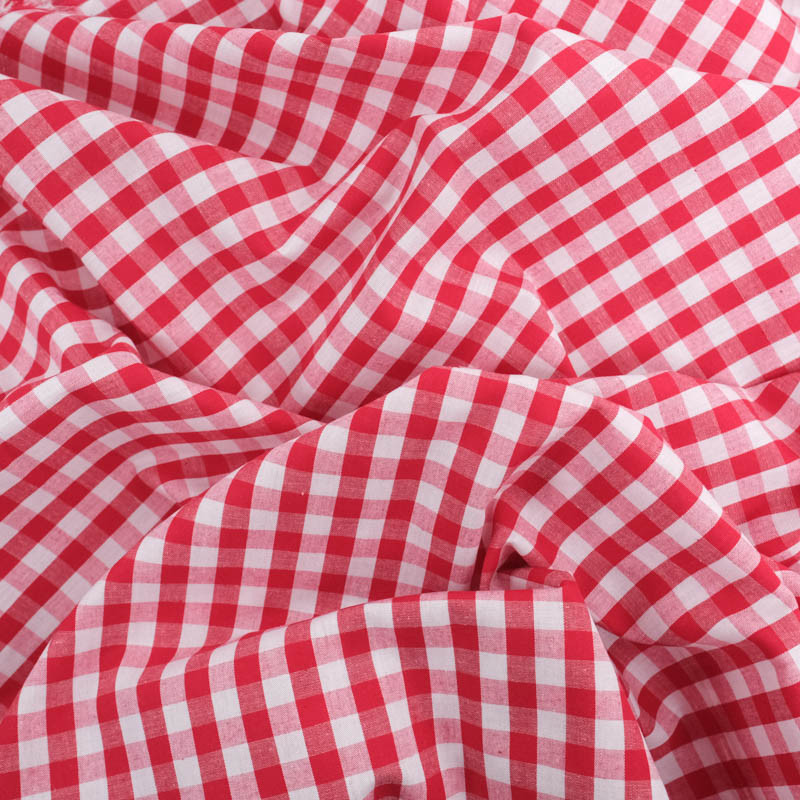 Vichy Moyens Carreaux Rouge - Maison Klem