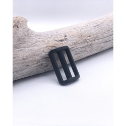 Black 25mm Sliding Plastic Buckle