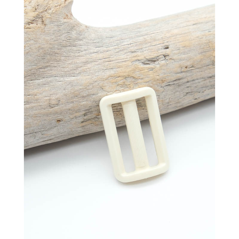 Ivory 30mm Plastic Sliding Buckle