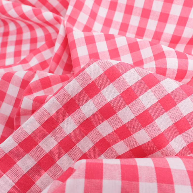 Vichy Moyens Carreaux Fraise - Maison Klem Vichy Moyens Carreaux Fraise - Maison Klem