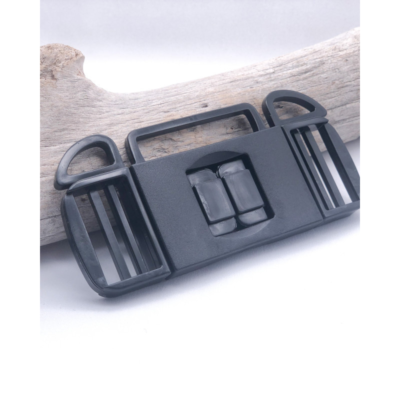 Black 3-Way Plastic Buckle